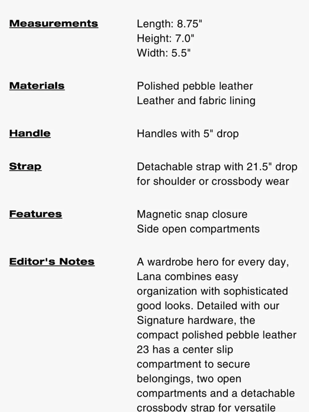 Coach Lana 23 in ivory pebbled leather - Picture 9 of 9